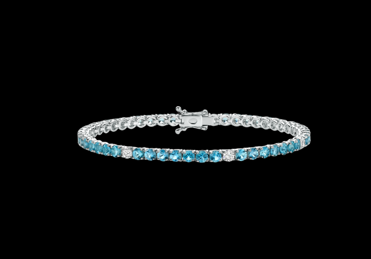 Aquamarine Diamond Bracelet