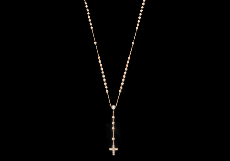 Collier Diamond Cross