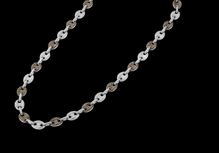 Brown Link Necklace